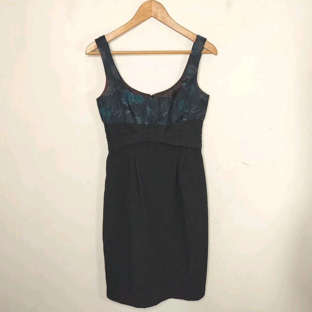 Nanette Lepore Vintage Floral Sleeveless Dress w/ Bow Made in USA